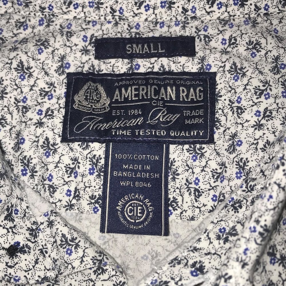 American Rag | Long Sleeve Shirt | Floral | Size S - Picture 7 of 7